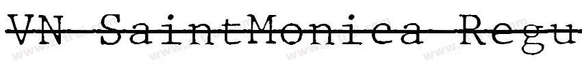 VN SaintMonica Regul字体转换 VN SaintMonica Regul字体转换
